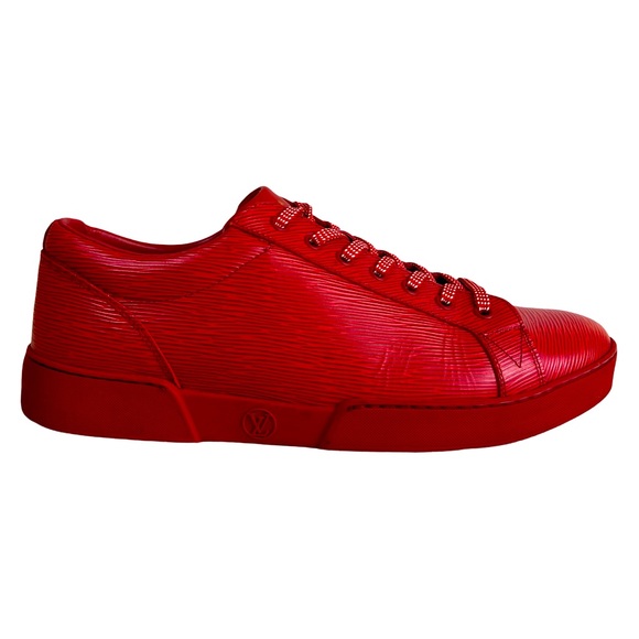 LOUIS VUITTON CONCORD SNEAKERS IN RED EPI LEATHER - Picture 1 of 14